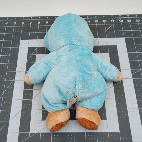 Ty Pluffies Baby Blue Bear Plush Soft Pajamas Teddy 2010 Stuffed Animal Toy - Picture 2 of 8